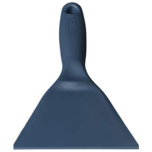Remco 6962MD3 Blue Polypropylene Metal Detectable Hand Scraper, Injection Molded Blade, 9.7" L x 4.4" W, 1 Piece
