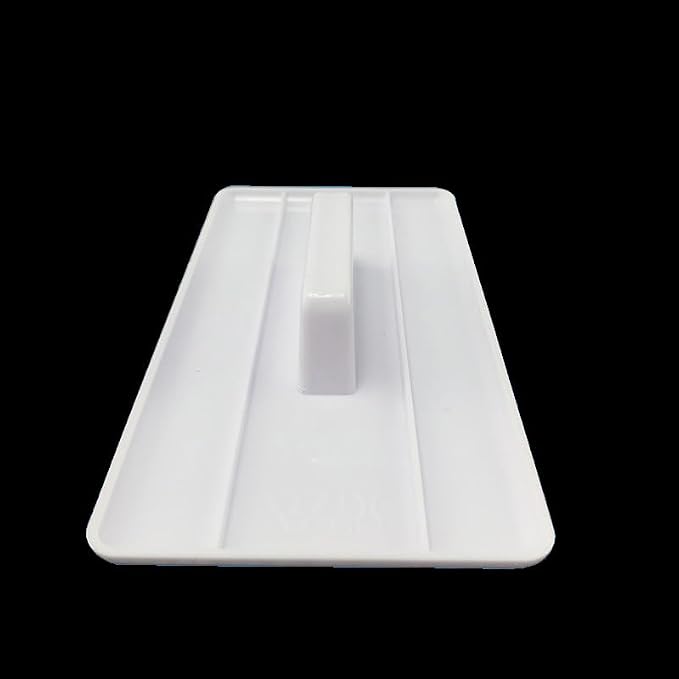2 Pieces Plastic Cake Smoother Tool Scraper with Handle Cake Icing Trowel Fondant Icing Smoother Polisher Cake Icing Smoother Cake Surface Smoother for Cakes Decorating, White