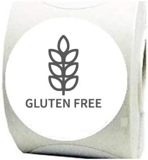 300 Food Allergen Free Adhesive Labels 22mm Multiple Options (Gluten Free)