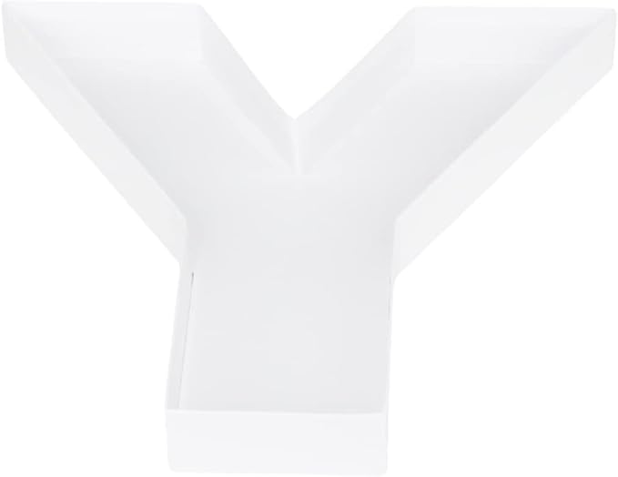 WENPACK 12.5" Cardboard Letter Shaped Mache Decorative Strawberries Fillable Sweets Candy Box with Clear Lid (White, Y)