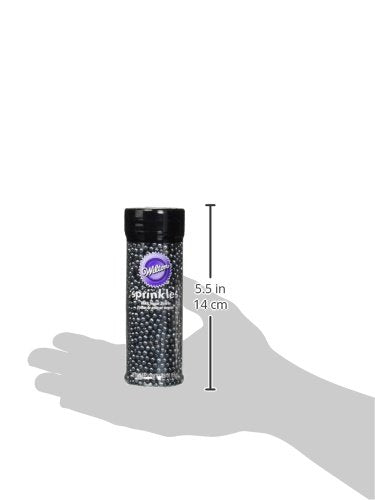Wilton Decorating Sugar Pearls, 4.80 oz., Black