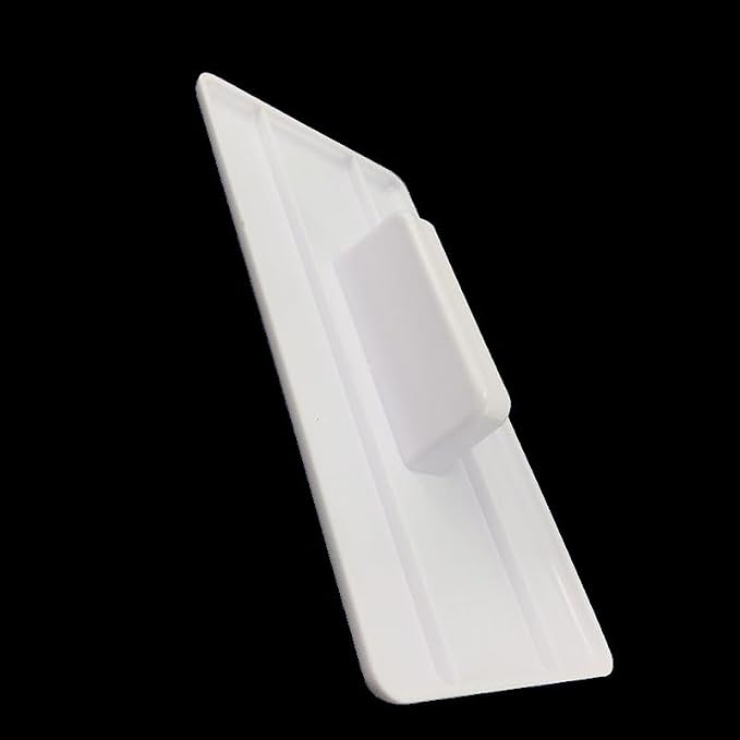 2 Pieces Plastic Cake Smoother Tool Scraper with Handle Cake Icing Trowel Fondant Icing Smoother Polisher Cake Icing Smoother Cake Surface Smoother for Cakes Decorating, White