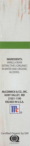 McCormick Gourmet Organic Premium Pure Vanilla Extract, 2 fl oz (Pack of 2)