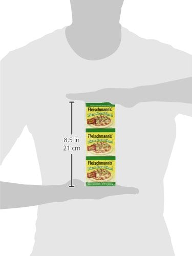 Fleischmann's Pizza Crust Yeast, Specially Formulated For Pizza Crust, 0.75 oz (Pack of 4)