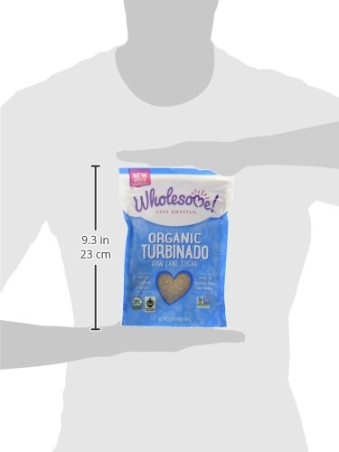 Wholesome Organic Raw Cane Turbinado 24oz, 12-Pack