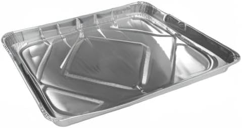 HFA 2063, Half-Size Aluminum Foil Baking Sheet Cake Pans, Take Out Baking Disposable Foil Containers (100)