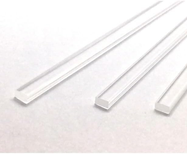 100pcs 8" x 4mm Flat Clear sticks for cake toppers cake pops or lollipops - Acrylic Plexiglass Sticks Transparent Clear, Strong and not bendy with length of 4“,6“ or 8“ (100, 8in)