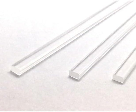 100pcs 6" x 4mm Flat Clear sticks for cake toppers cake pops or lollipops - Acrylic Plexiglass Sticks Transparent Clear, Strong and not bendy with length of 4“,6“ or 8“ (100, 6in)