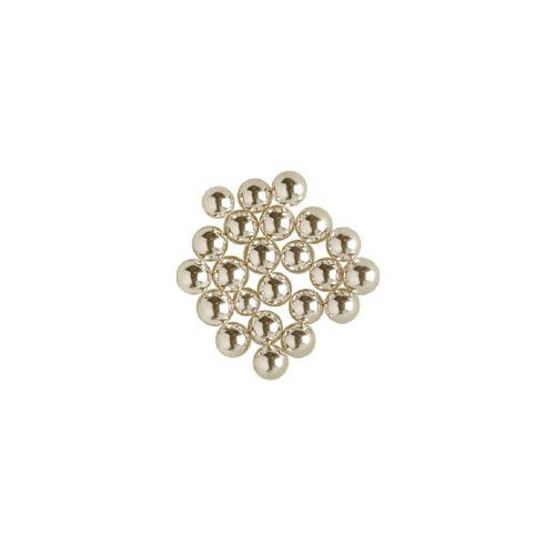 O'Creme Silver Dragees Cake Decorating Supplies for Bakers: Cookie, Cupcake & Icing Toppings, Bright Metallic Sphere Sprinkles Decoration, Certified, Decorating Sugar Ball Accents - 6mm, 16 Oz