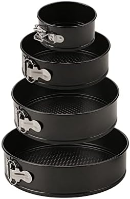 1 Pack 9" Round Shaped Springform Pan Non-Stick Leakproof Pan | carbon steel, even heat distribution, honeycomb bottom, effortless demolding, seamless structure, heat resistant,sturdy build