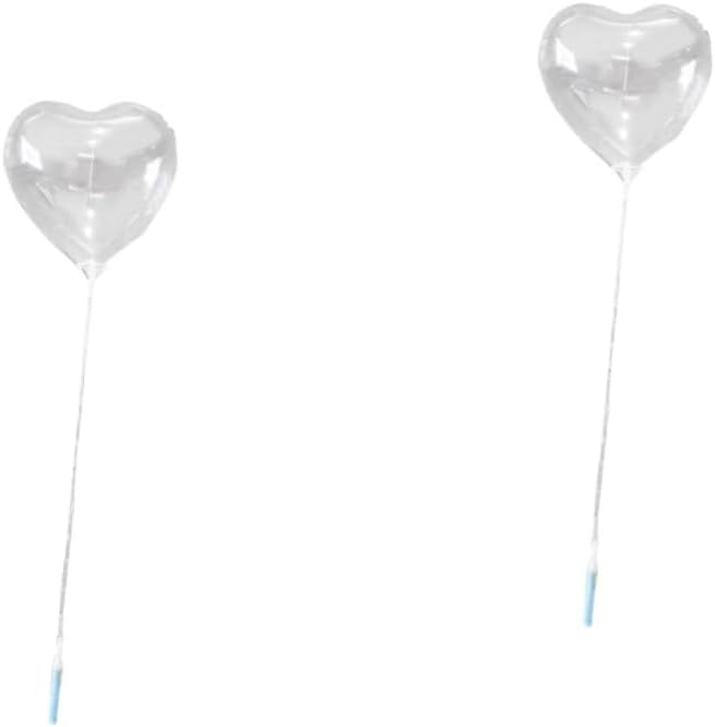 FAVOMOTO 6 Sets Heart Shape Light up Balloons String Lights Decorative Balloons for Party