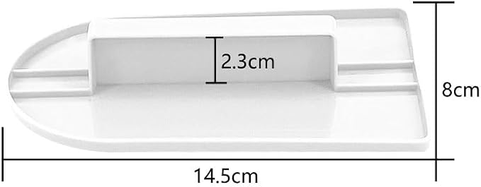 2 Pieces Fondant and Icing Smoother Fondant Smoothing Tool Cake Scraper Smoother Cake Icing Trowel Cake Icing Smoother Cake Polisher for Cakes Decorating, 5.7 x 3.1 Inches, White