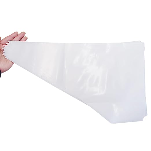 10 Pcs Thickened Disposable Plastic Grout Bags for Tuck Pointing Masonry Mortar and Grouting Squeeze Piping Bag for Shower Tile Cement Brick Ceramic Caulk (11x19 Inch)