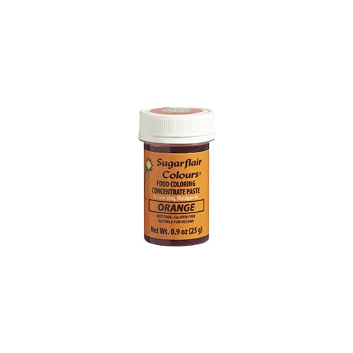 Sugarflair Food Coloring Concentrate Paste, 25 Grams Orange