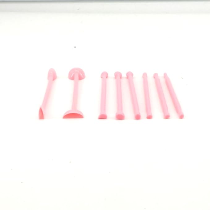 8Pcs Fondant Cake Carving Tools,Eye Mould Tools Kit Plastic Sugarcraft Fondant Cutter Cake Decorating Mould Wrinkle Printing Mould Cake Decorating Tool