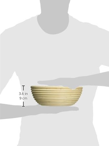 Frieling Banneton Bread Proofing Basket - 8-Inch, Beige, Round - Sourdough Proofing Basket & Bread Bowls for Rising & Baking