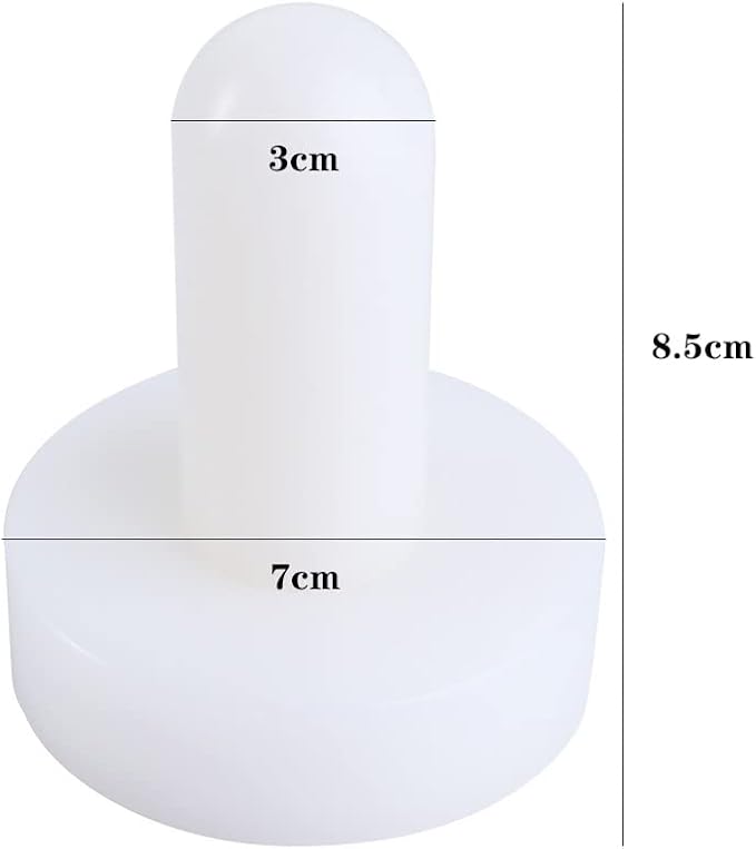 Leadigol 1PCS Cake Pusher,Plastic Tart Pastry Double Ended Dough Tart Tamper Pie Eggtart Mold for Kitchen