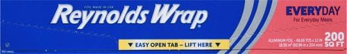 Reynolds Aluminum Foil, 200 Square Feet | Pack of 2