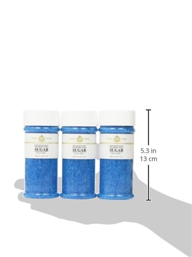 India Tree Blue Sparkling Sugar, 7.5 oz | Vibrant Decorating Sugar for Baby Showers, Winter & Celebrations