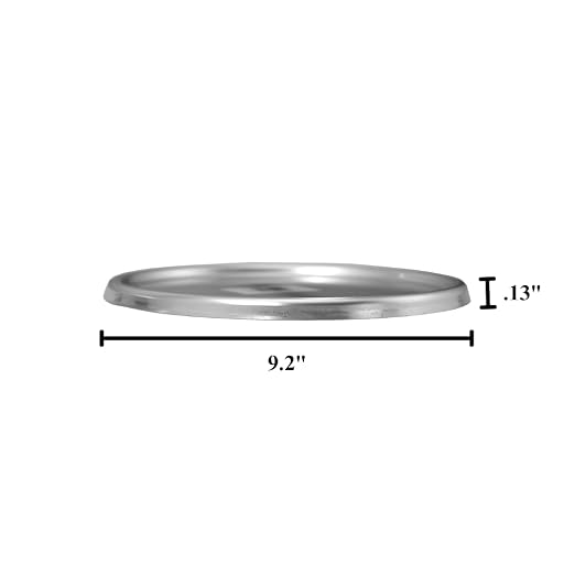 Chef Approved Aluminum Stable Dough Proofing Pan Lid | Professional Round Shape Retarding Stackable Bakeware Pot for Bakery Pastry Coffee Shop | Fits 96DPAN | Break Resistant, 9.2"W x 9.2"D x .13"H