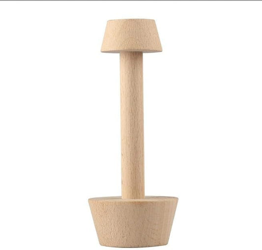 Tart Tamper Pastry Tamper Double Side Wooden Egg Tart Tamper Mold DIY Cake Pastry Pusher for Kitchen Party Baking Tools, Pie, Tart and Quiche Pans, 1