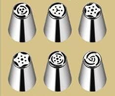 9pcs Russian Piping Tips Baking Supplies Set for Cake/Cupcake