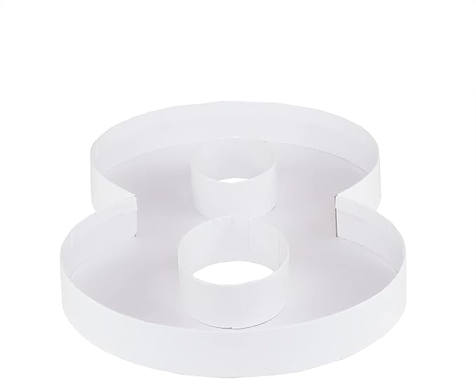 WENPACK 12.5" Fillable Cardboard Number Shaped Box With Clear Lid Birthday Treat (White, 8)