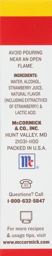 McCormick Strawberry Extract with Other Natural Flavors, 2 fl oz (Pack of 2)