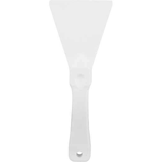 SPARTA Polypropylene Scraper Tool Food Safe Scraper for Removing Caked-On Residue in Commercial Kitchens, Plastic, 7.82 x 3 Inches, White
