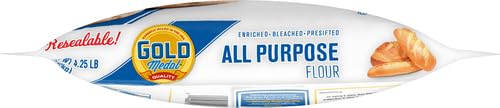 Gold Medal All Purpose Flour with Resealable Bag, 4.25 pounds (Pack of 2)