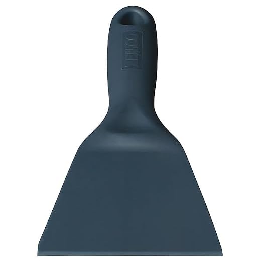 Remco 6961MD3 Blue Polypropylene Metal Detectable Hand Scraper, Injection Molded Blade, 8" L x 3" W, 1 Piece