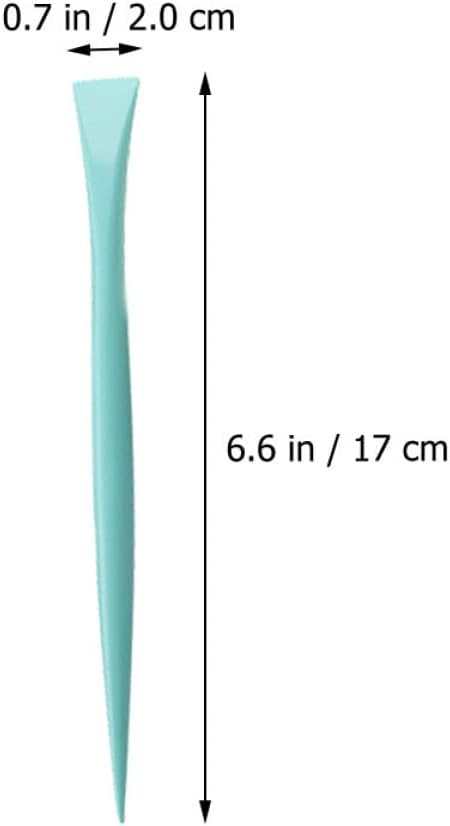 OSALADI Fondant Modeling Set 6pcs Plastic Cake Sculpting and Carving Tools for Baking and Cake Decorating, Green DIY Fondant Curving Tool Kit for Home Bakers