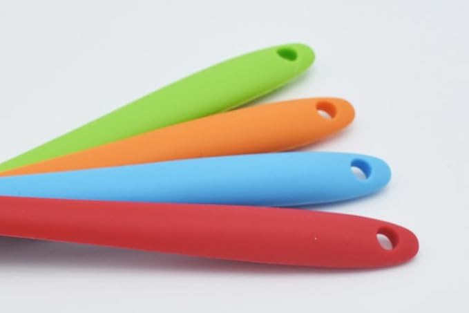 Silicone Basting Brush, Heat Resistant Oil Pastry Brush for Cooking Baking Grilling BBQ, 8 Colors ，Green, Orange, Blue, Pink, Red, Purple, Black, Yellow (Black)