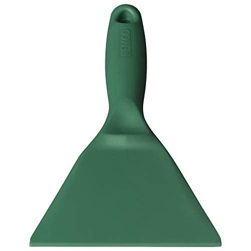 Remco 6962MD2 Green Polypropylene Metal Detectable Hand Scraper, Injection Molded Blade, 9.7" L x 4.4" W, 1 Piece