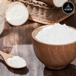 Naturevibe Botanicals Cassava Flour 5 lb | Grain-Free, Gluten-Free Flour | Non-GMO, Fine Texture | Paleo & Vegan Friendly | Ideal for Baking, Tortillas, Bread, Pancakes & Cooking