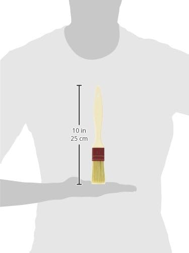 Matfer Bourgeat Natural Pastry Brush, Flat, 1 1/8"