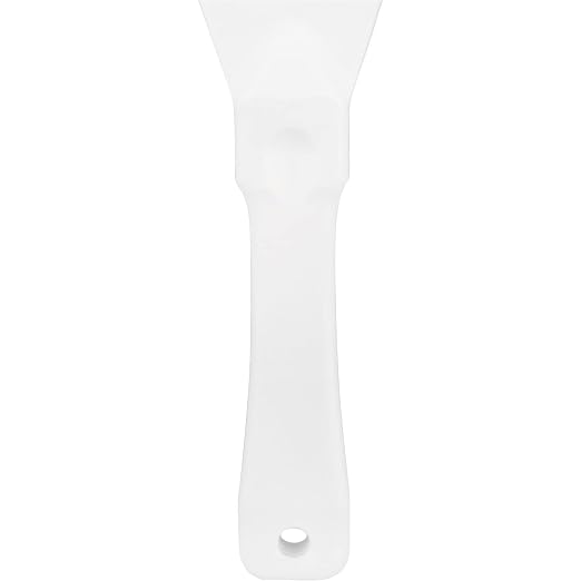 SPARTA Polypropylene Scraper Tool Food Safe Scraper for Removing Caked-On Residue in Commercial Kitchens, Plastic, 7.82 x 3 Inches, White, (Pack of 12)