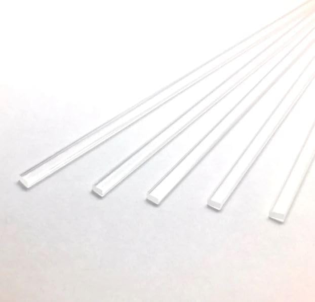 25pcs 4" x 4mm Flat Clear sticks for cake toppers cake pops or lollipops - Acrylic Plexiglass Sticks Transparent Clear, Strong and not bendy with length of 4“,6“ or 8“ (25, 4in)