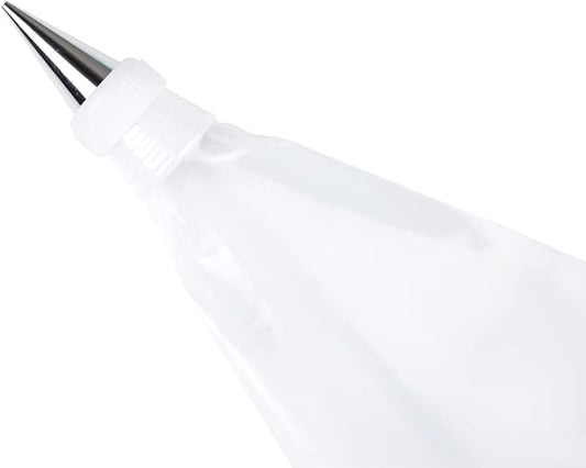 Restaurantware-Pastry Tek Piping Bag Coupler, 1 Standard Frosting Coupler - Reusable, 2-Piece Design, White Plastic Cake Decorating Coupler, Durable, Securely Fastens Pastry Tips