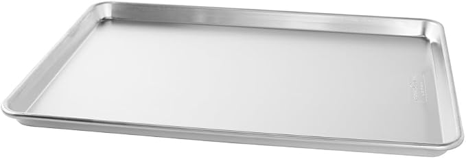 Nordic Ware Extra Large Baking Sheet, 21 x 15 inches, XL Big sheet pan Natural Uncoated Aluminum, Reinforced Steel Rim Prevents Warping, 1pk Big Sheet