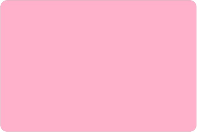Silicone Mat for Crafts Kids Dinner Placemat Desk Countertop Protector Heat Resistant Baking Mat Reusable Dough Rolling Pad Fondant Mat, Pink Silicone Table Mat, (15.7 x 11.8 inches)