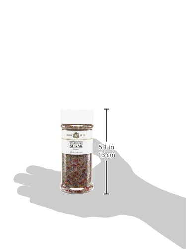 India Tree Confetti Sparkling Sugar, 7.5 oz | Vibrant Rainbow Decorating Sugar for Birthdays & Celebrations