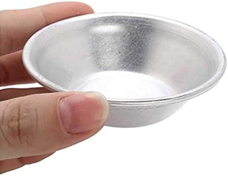 10 Pieces Aluminum Egg Pie Mold Cupcake Tin Mini Pie Pan Anodized Pie Pan Muffin Cake Mold Baking Cup Pudding Baking Tool