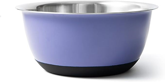 Fox Run Stainless Steel Mixing Bowl, Purple, 4.25 Quart