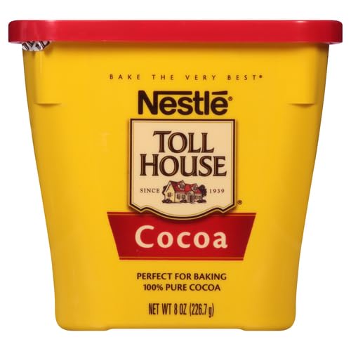 Nestle Toll House 100% Pure Cocoa Perfect for Baking,No Preservatives,Artificial Flavors or Colors,Baking Cocoa (8oz),(Pack of 6)