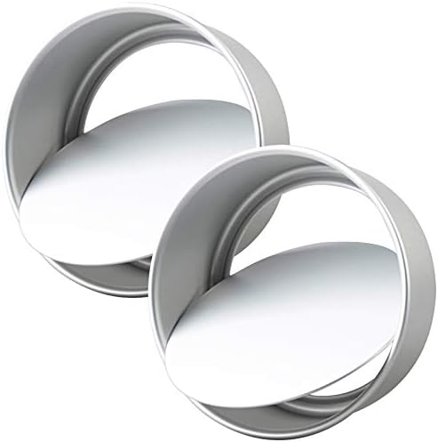 Tosnail 2 Pack 10" x 3" Round Aluminum Cake Pan with Removal Bottom for Chiffon Cake