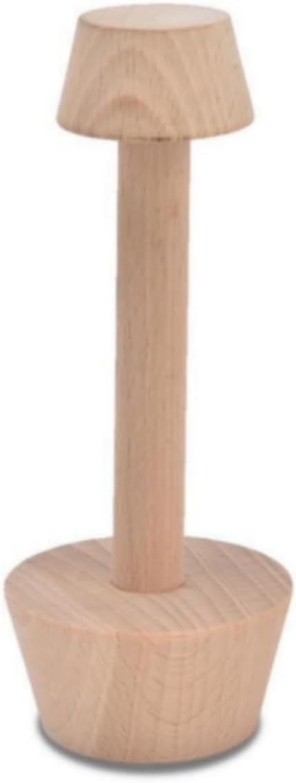 Wooden Egg Tart Tamper, 5.8in Double Side Pastry Press Tool | Baking Shaping Tool For Consistent Tart Shell Forming, Suitable For Home Kitchen Use And Handmade Pastry Preparation Work