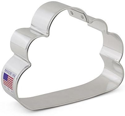 Ann Clark Cloud Cookie Cutter 3.75", Made in USA | Happy Little Cloud, Perfect Size and Shape, America’s Largest Cookie Cutter Maker, Food-Safe American Steel