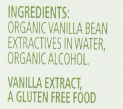 Simply Organic Pure Madagascar Vanilla Extract, 4-Ounce Glass Jar, Certified Organic, Sugar-Free Flavor For Smoothies (Pack of 2)