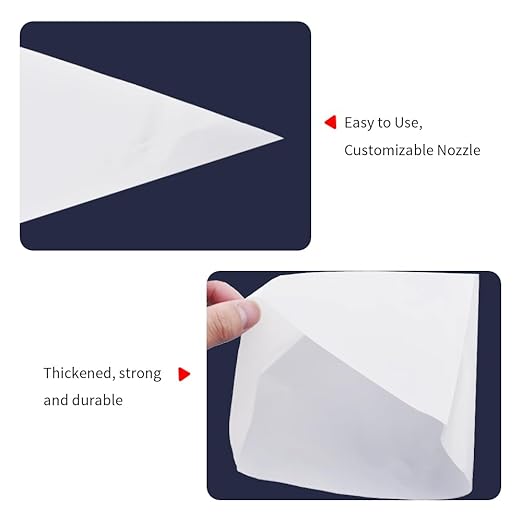 10 Pcs Thickened Disposable Plastic Grout Bags for Tuck Pointing Masonry Mortar and Grouting Squeeze Piping Bag for Shower Tile Cement Brick Ceramic Caulk (11x19 Inch)